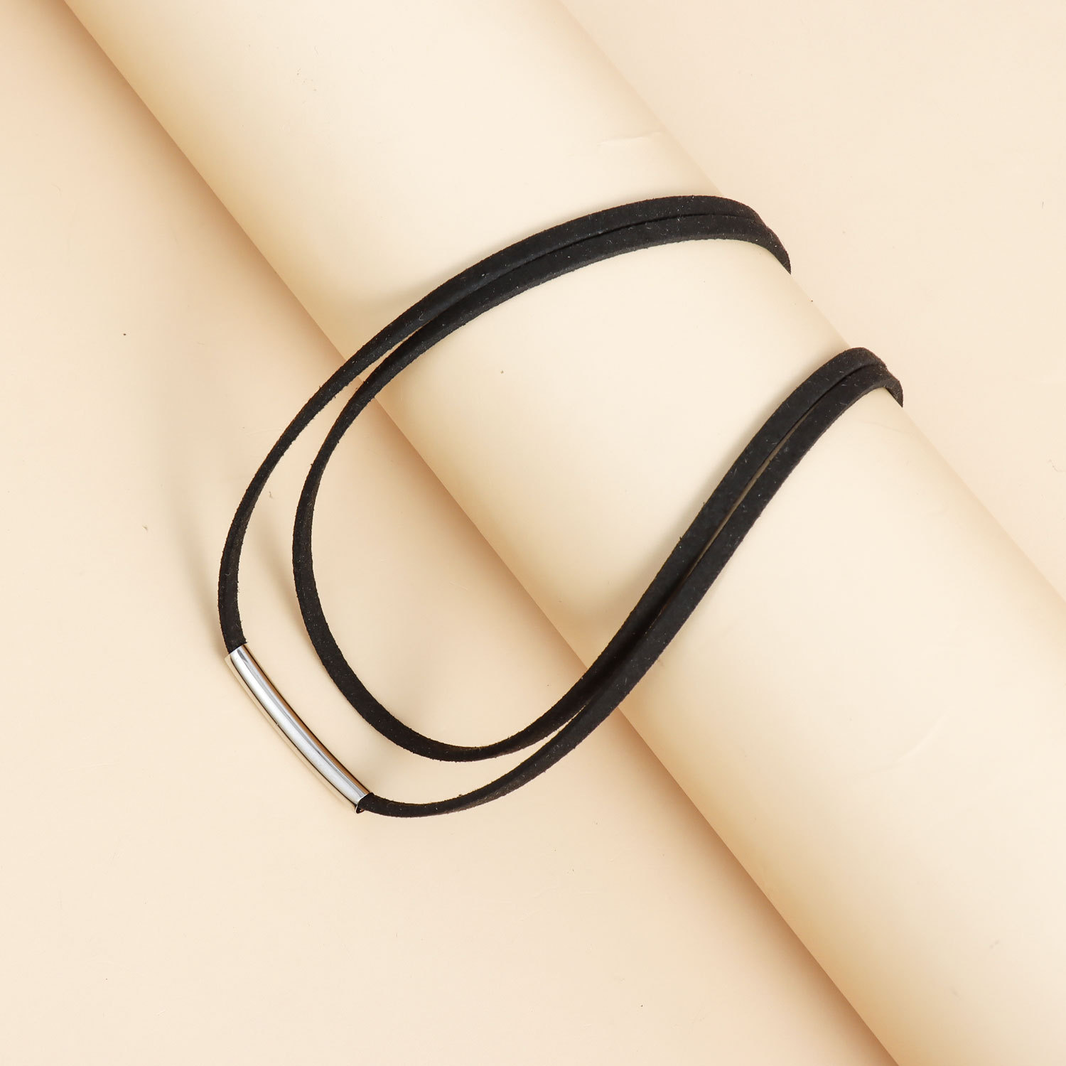 Punk Minimalist Double Layered Choker Necklaces For Women Y2K Gothic Aesthetic Vintage Grunge Jewelry Accessories Lady Party Club Bithday Holiday Neck
