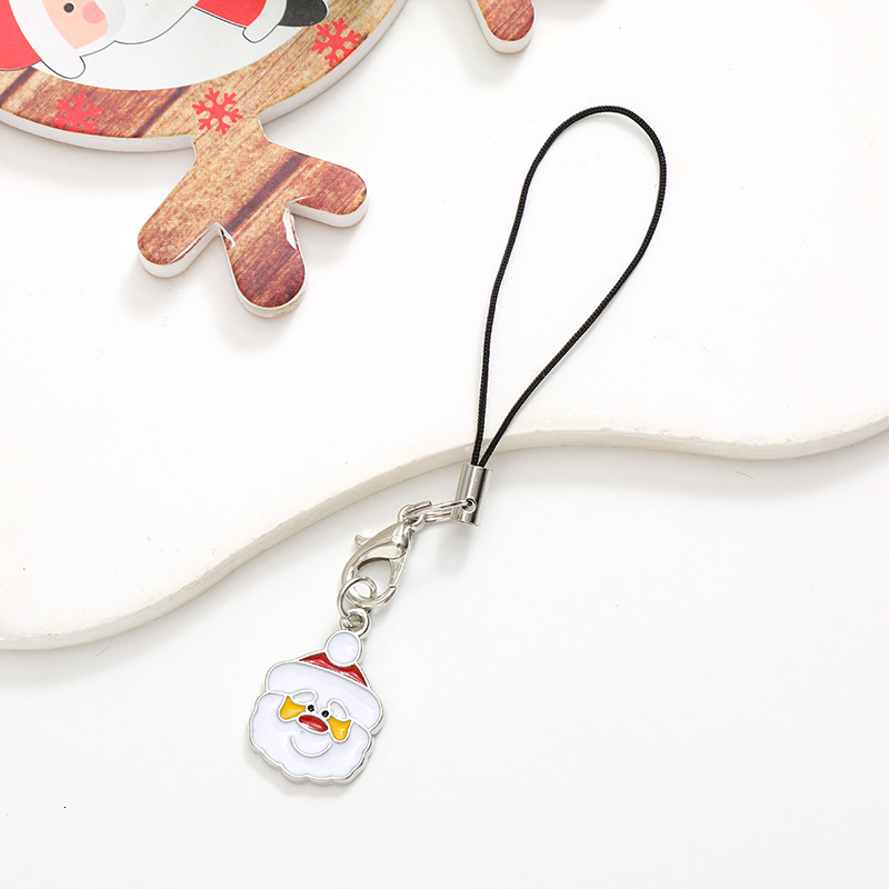 Small Gift Case Hanging Decoration Santa Claus Mini Phone Chain Jewelry Pendant Female