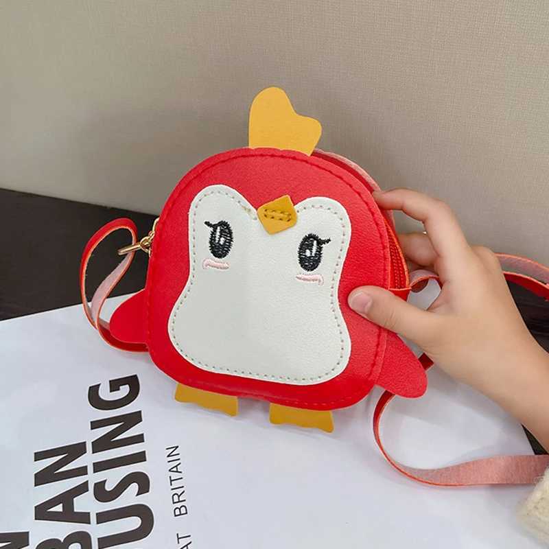 Cartoon Penguin Childrens Cross Body Bag Cute Mini Girl Shoulder Bag Fashion Childrens Messenger Bag Coin Wallet Accessories W240906