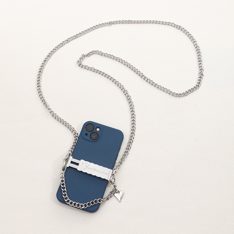Metal clip with crossbody rope, backable high-end chain, phone case, neck hanging chain for men and women