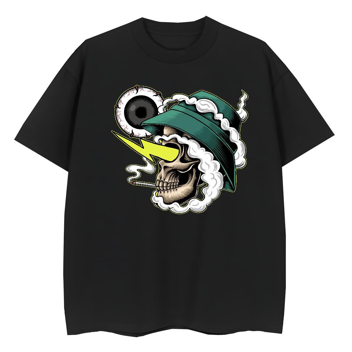 New Arrival T Shirt For Woman 230g Pure Cotton Round Neck Short Sleeve Home Outdoor skull Woman Tshirt Soft Skull Clothes Shirt