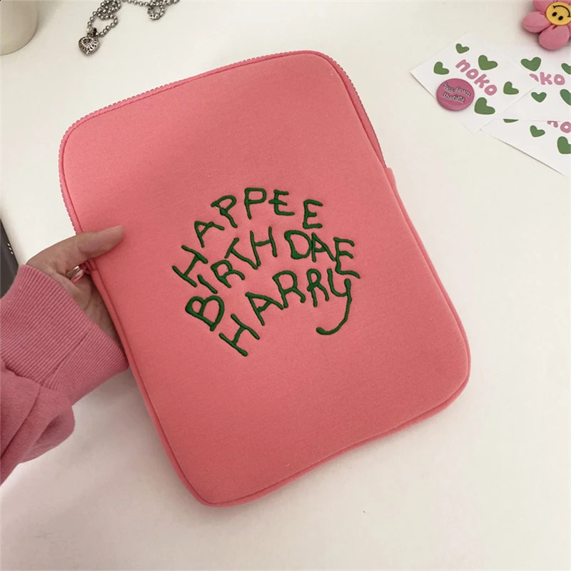 Pink Bag for iPad 9.7 10.2 10.9 11 12.9-inch Shockproof Tablet Laptop Bag Suitable for MacBook/Samsung/ Air Pro 13/14/15/13.6-inch 240903