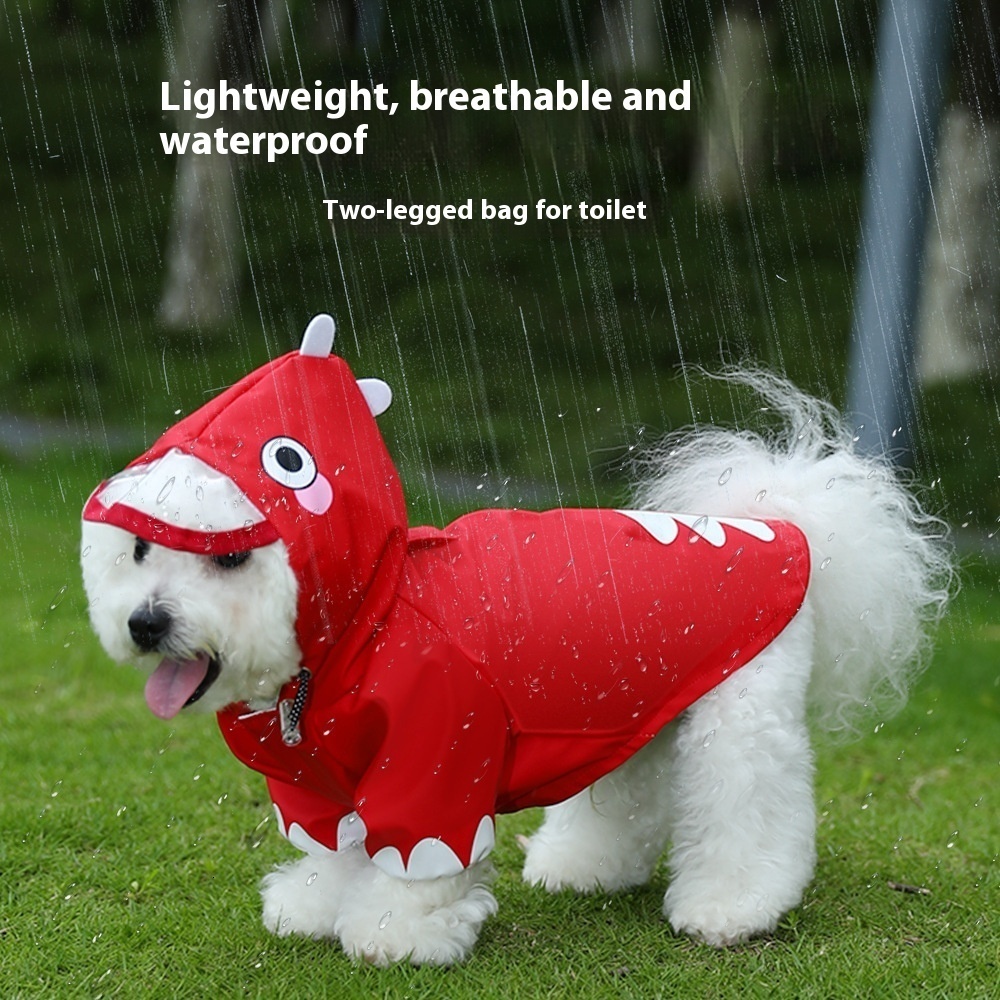 New Dinosaur Shaping Clothes Dog Raincoat Bibear Teddy corgi Dog Clothes Dog Clothes