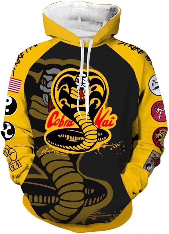 Hoodie for Mens Womens Karate Dojo Cosplay Hoodie 3D Pullover Sweatshirt Graphic Hoodies sweatshirt Pullover Long Sleeve comfort