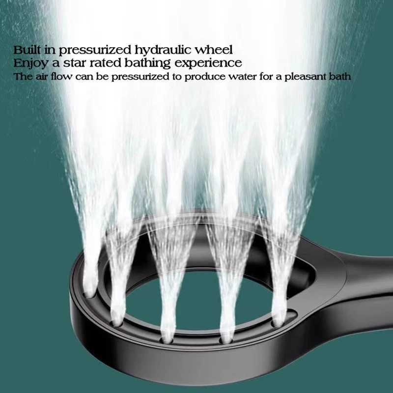 Pressurized Shower Head Water Saving Spray Nozzle High Pressure Massage Big Panel Showerheads Bathroom Faucet AccessoriesXJ240906