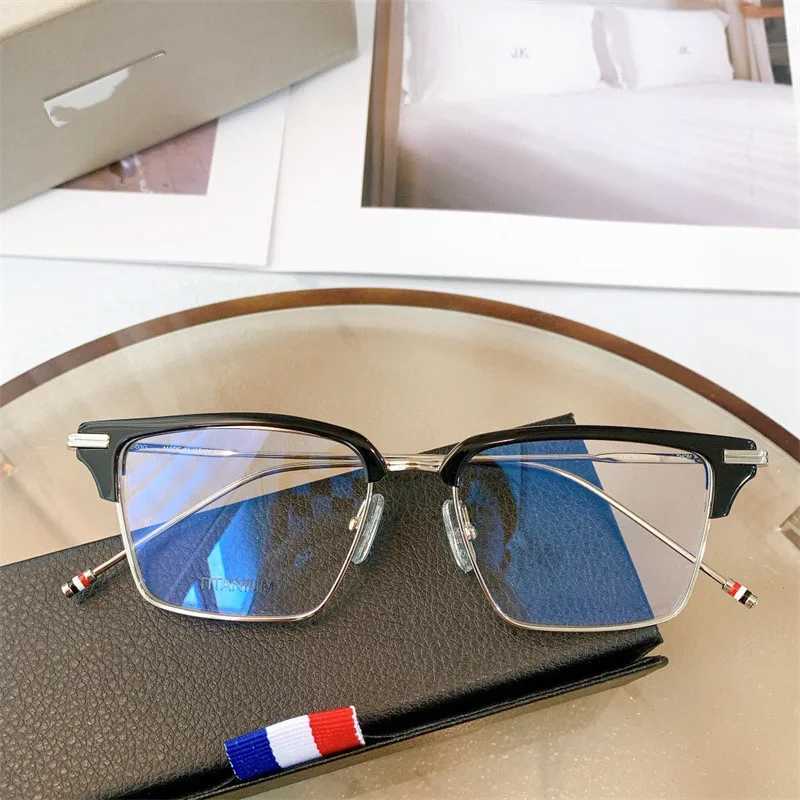 New York THOM brand designer glasses titanium frame square acetate glasses TBX422 blue light prescription optical glasses W240906