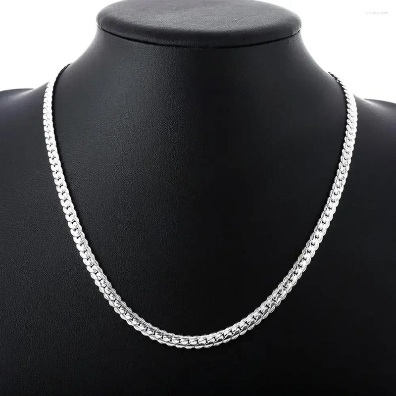 Sterg Pendant Necklaces for Men and Women - Sier 20-60cm 6mm Chain 4 2060cm