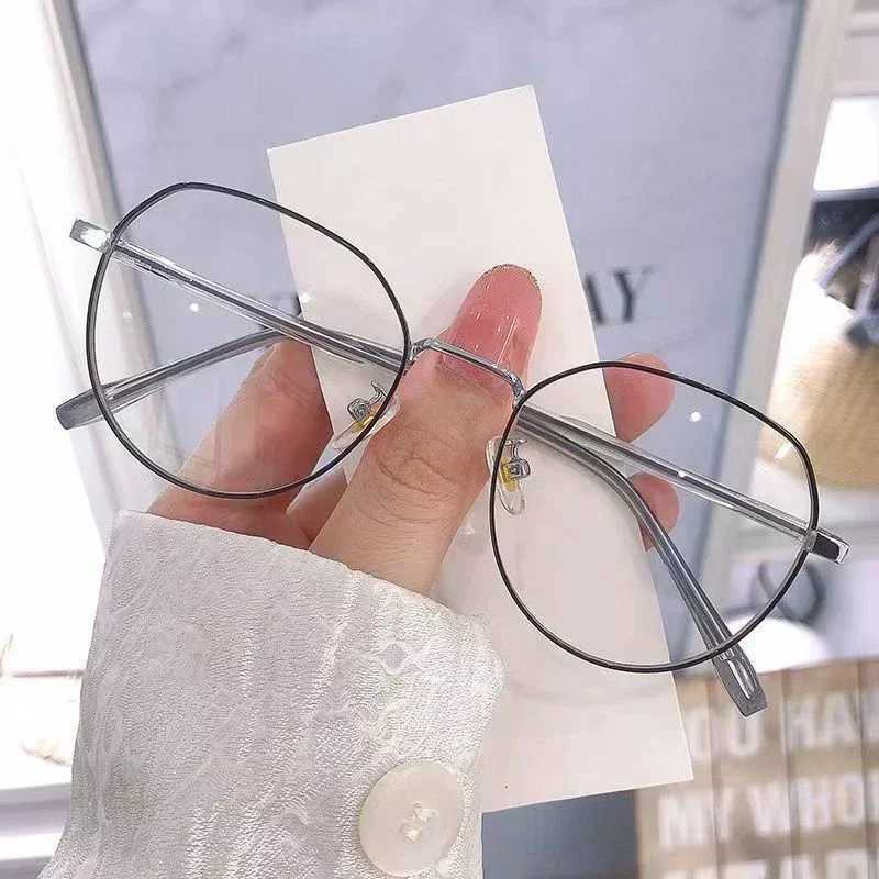 New multi border myopia glasses for women with irregular frames Myopia glasses with anti blue light products for students from 0 to -4.0 W240906
