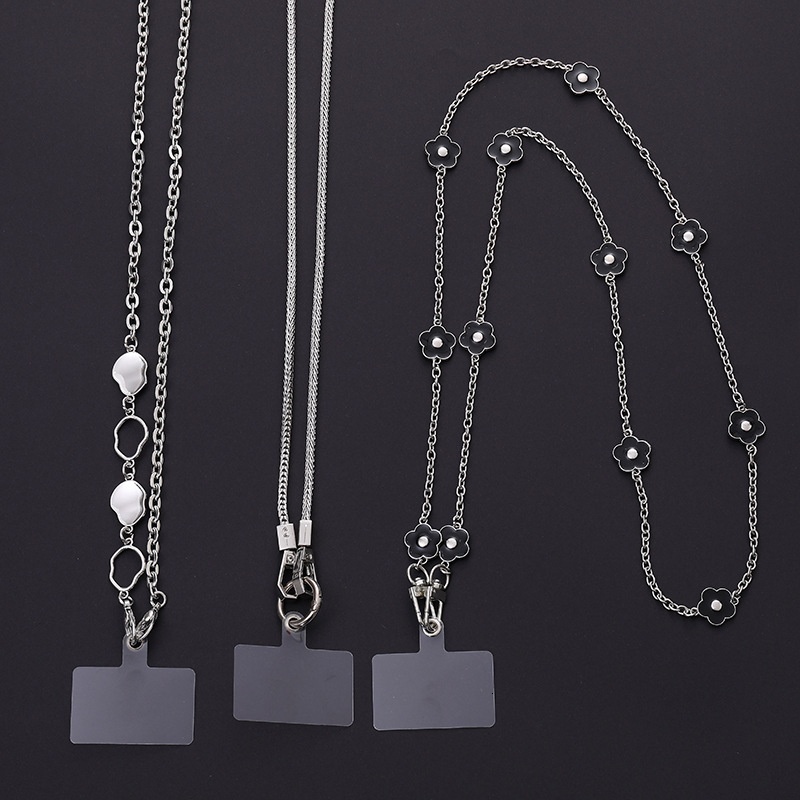 Yi Lian Jewelry New Metal Rope Crossbody Belt Clip Anti drop Mobile Phone Chain Hanging Neck Female