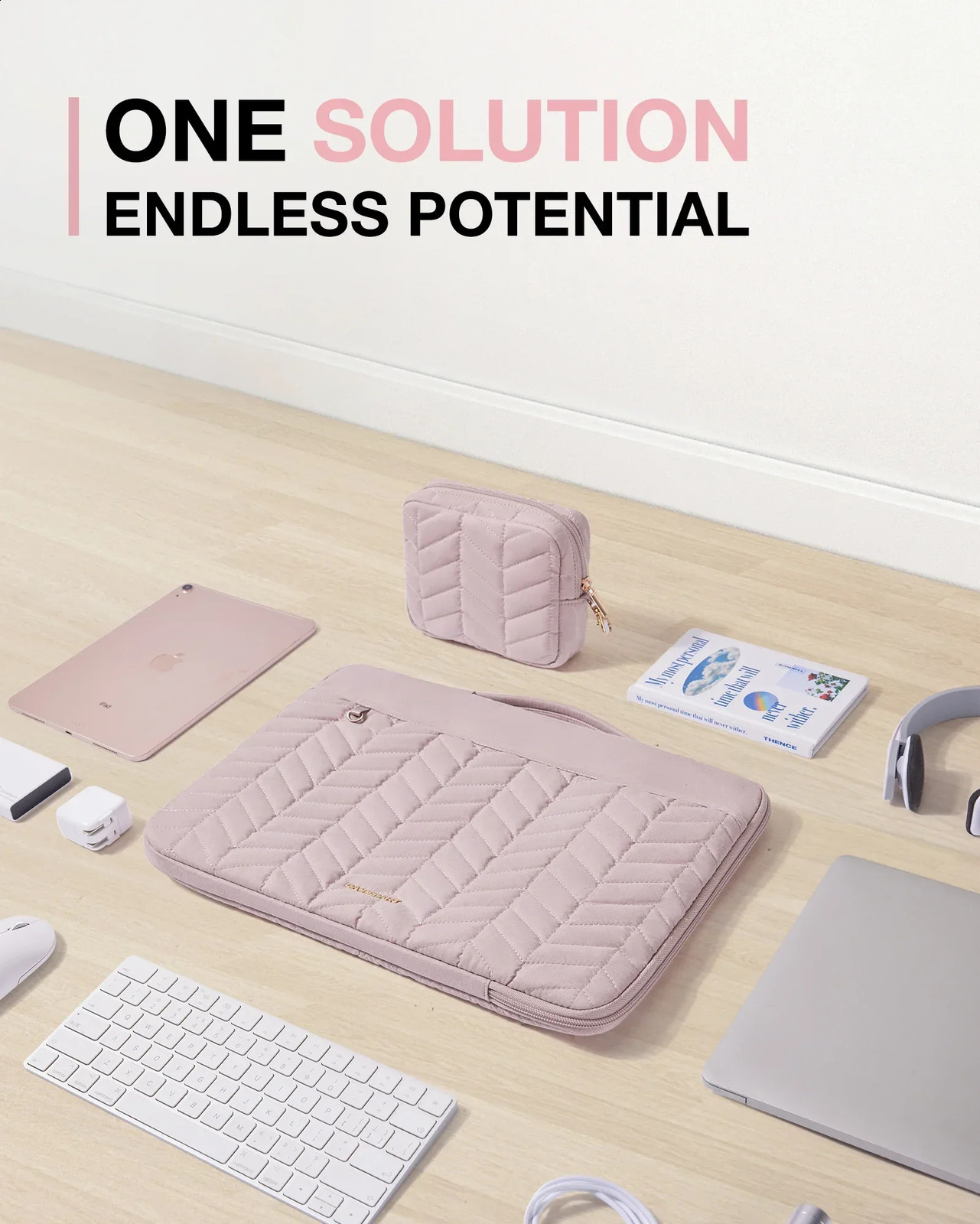 portable computer case with handle fluffy pad for MacBook Air Pad bag 240903