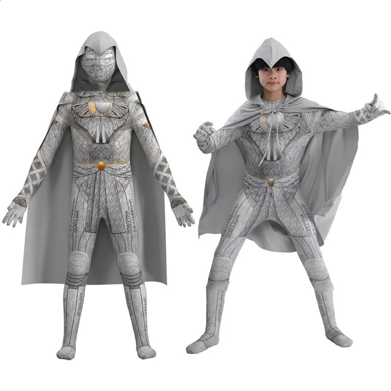Moon Knight Cosplay Costume Marc Spector Costume Uniform Halloween Costume for Kids 240906