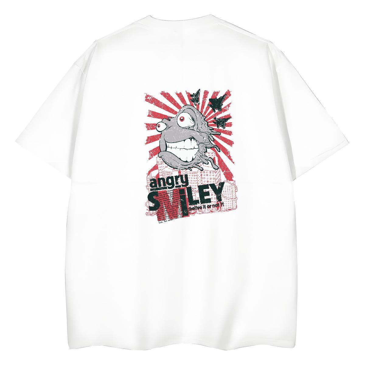 Fashion New T Shirt For Woman 230g Pure Cotton Crew Neck Daily Wear skull Unisex Tshirts Loose Customized Print Tees Shirts