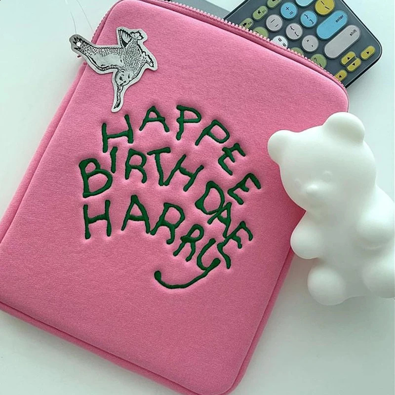 Pink Bag for iPad 9.7 10.2 10.9 11 12.9-inch Shockproof Tablet Laptop Bag Suitable for MacBook/Samsung/ Air Pro 13/14/15/13.6-inch 240903