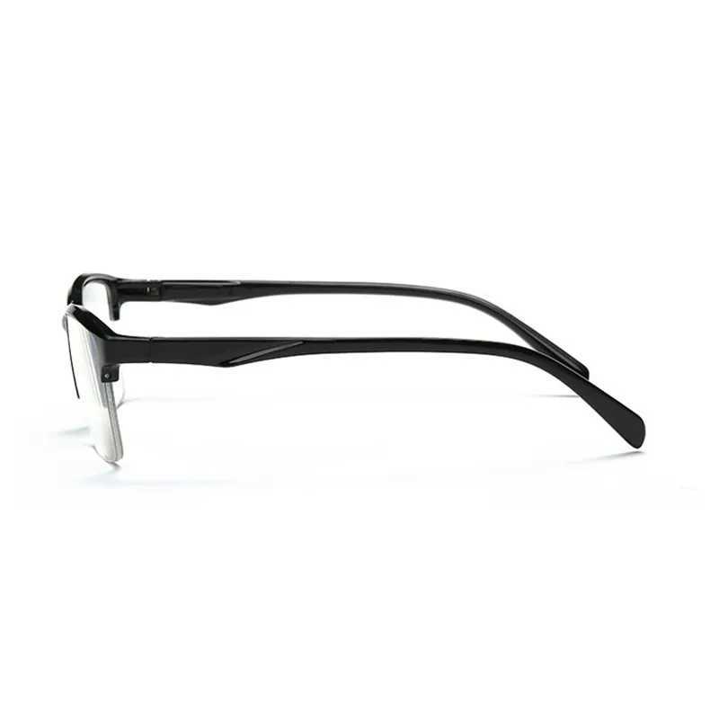 Mens and Womens Ultra Light Square Half Frame Reading Glasses Elders Degree Glasses+0.25 0.5 0.75 1 1.25 1.5 1.75 2.25 2.5 3 W240907