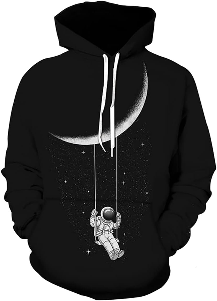 Hoodie for Mens Womens Unisex 3D Digital Print Sweatshirts Hooded Top Galaxy Pattern Pullover Hoodie Graphic Hoodies sweatshirt Pullover Long Sleeve
