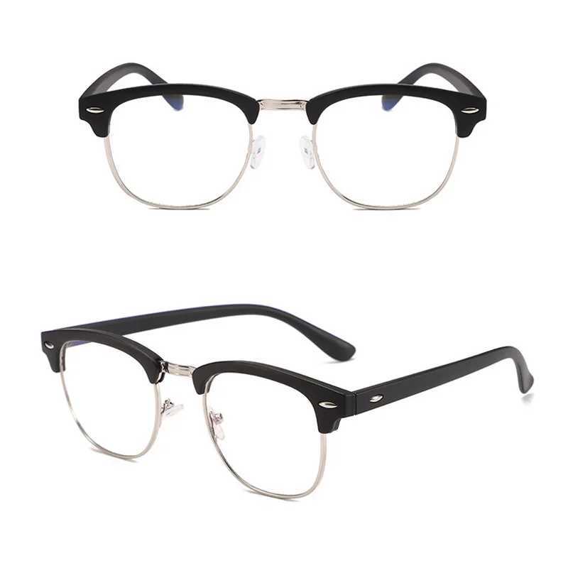 Half frame Myopia glasses computer goggles complete business low beam glasses diode 0-1.0-1.5-2.5-3.0 to -6.0 W240906