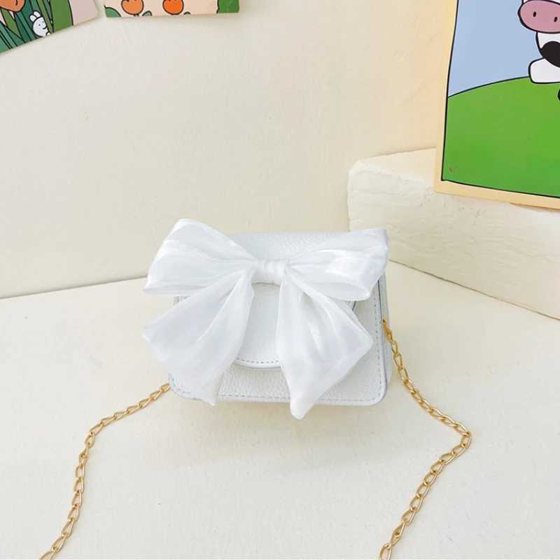 Childrens mini wallet with cute bow cross body bag baby girl coin bag Kawaii childrens leather bag and handbag gift W240906