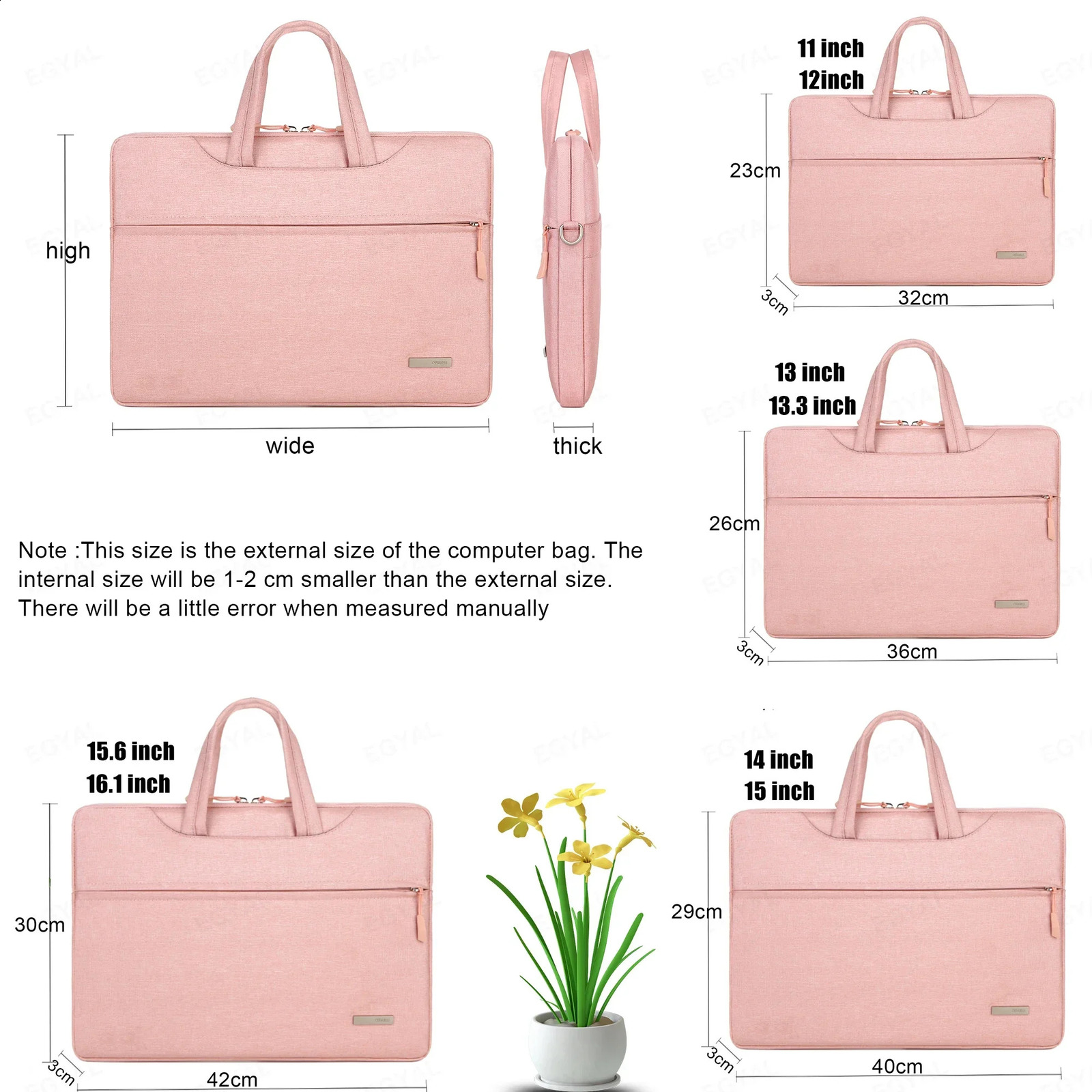 Laptop bag cover 12 13.3 15.6 14 inch shoulder bag Laptop bag suitable for Macbook Air Pro M1 handbag briefcase 240903