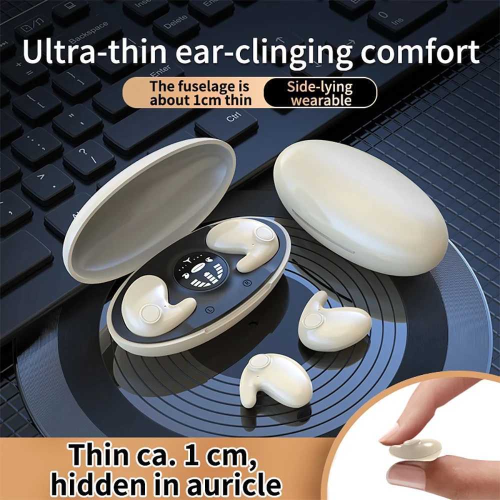 Invisible Sleep Earphone TWS Wireless BT 5.3 Headphones Mini HiFi Noise Reduction Earbuds IPX5 Waterproof Sports Headset M240907