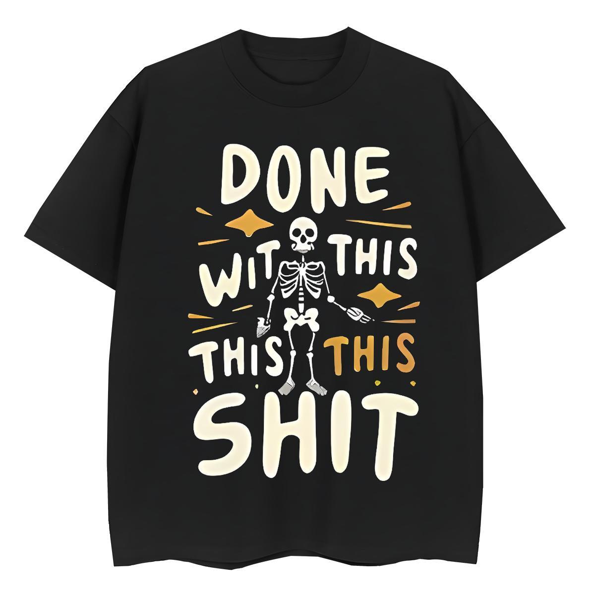 Casual New Woman T Shirts 230g Pure Cotton Breathable Short Sleeve Summer Casual skull Tshirt for Man Woman Female DIY Anime Tee Shirt