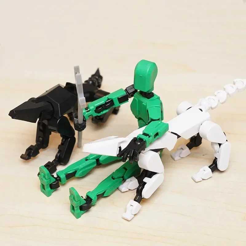 13 Action Figure Titan Multi-Jointed Movable Shapeshift Robot T13 Action Mannequin Character and Dog Figure Toys gifts for kidsXJ240905