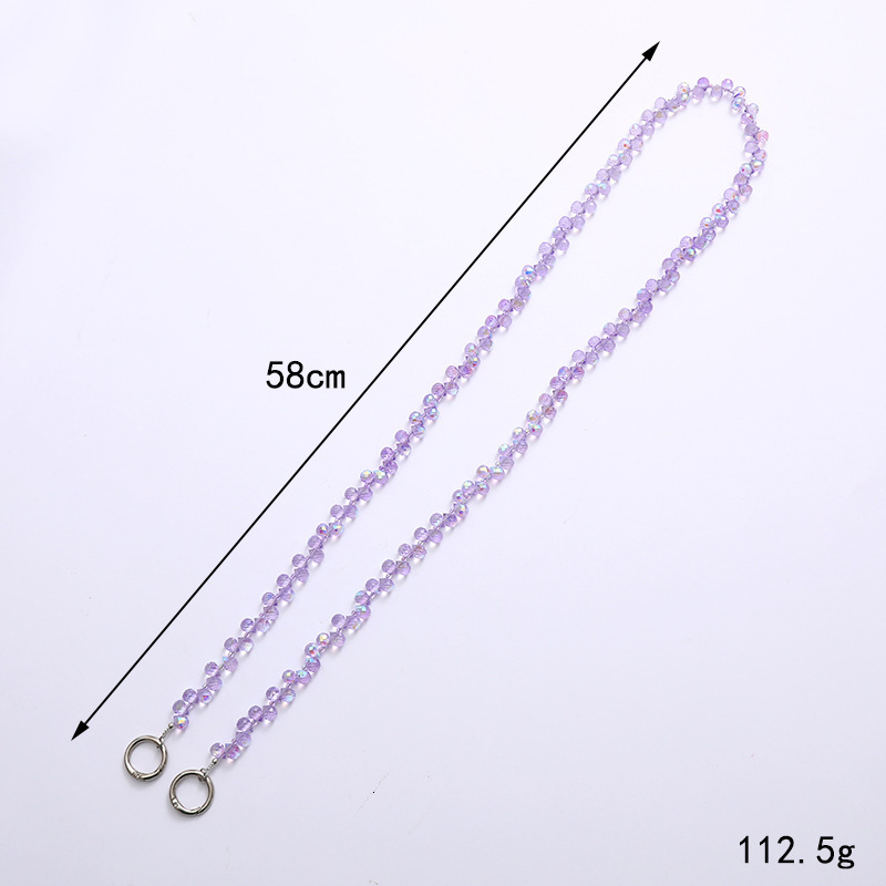 Yilian's new colorful water droplet crossbody exquisite single shoulder bag chain accessories phone case hanging pendant