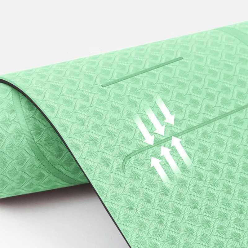 Anti slip yoga mat environmentally friendly fitness exercise mat with carry on womens professional yoga mat home exercise mat Pilates W240906