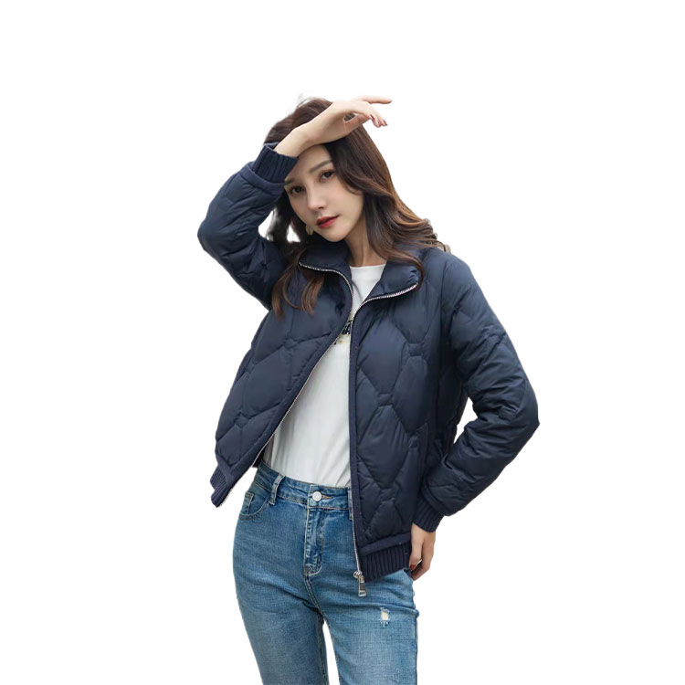 Trendy Designer Winter Down Jacket with White Duck Feather Insulation and Wind Resistance factory direct sale
