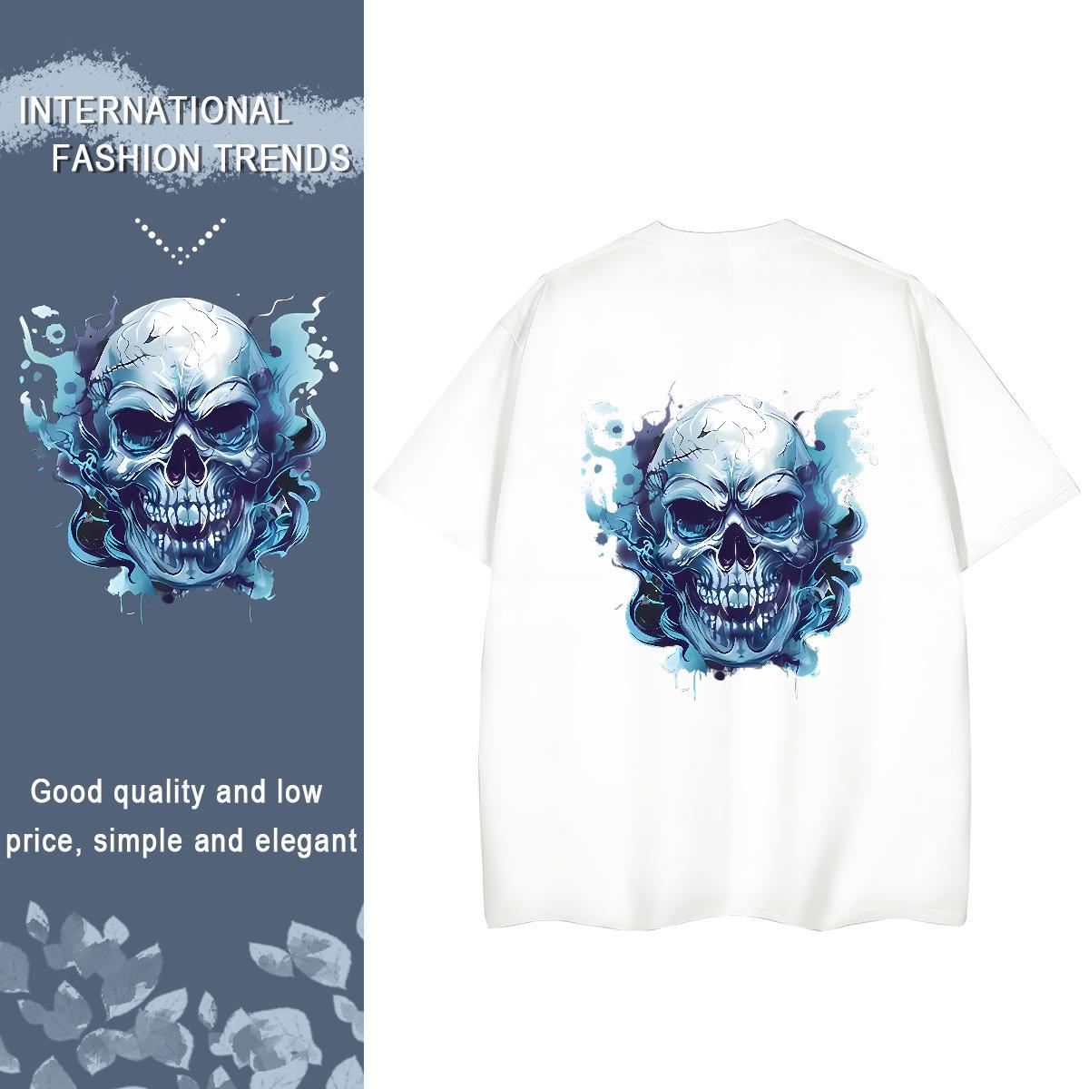 2024 Womens T Shirts 230g Cotton Breathable Short Sleeve Spring Summer angry Couples T Shirts Lady Anime Clothes