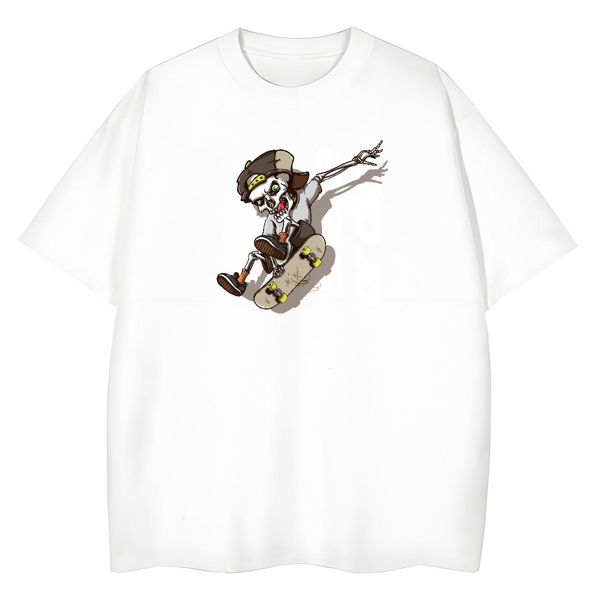 Classic Womens T Shirts 230g Cotton Breathable Soft Spring Summer skateboarding Women Tshirts High quality Anime Oversized Clothes Shirt