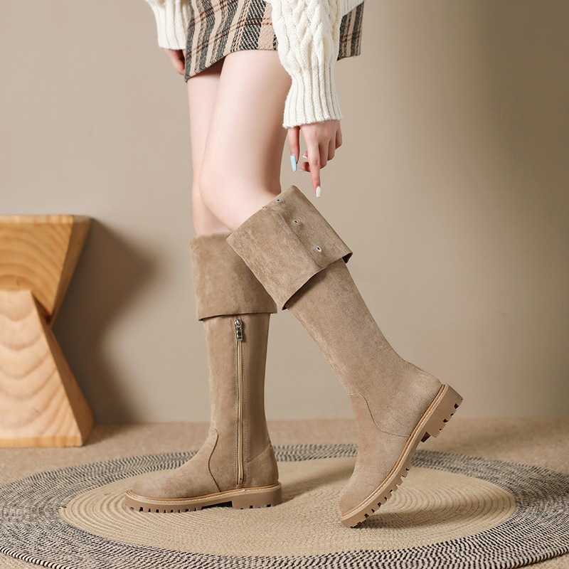Knee Over Martin Boots Look Slimmer Long Fashion Boots For Women Autumn Winter Thick Soled Long Boots For Women High Knight Boots 240826