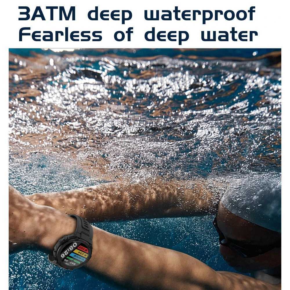 Integrated GPS Smart Watch for Men HD Large Round Screen BT Call Multiple Sport Modes IP68 Waterproof Mens Smartwatch M240907