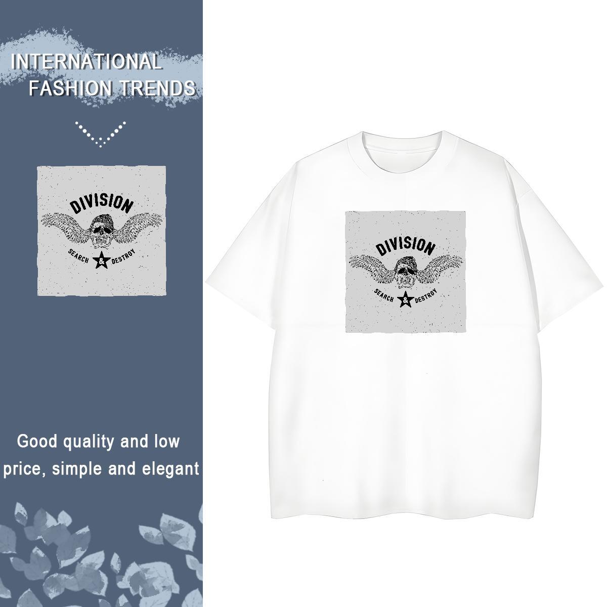 DIY T-Shirts for Women 100% Cotton 230g Breathable Soft Outdoor monster Unisex Tshirts Nice DIY Anime Printed Clothings