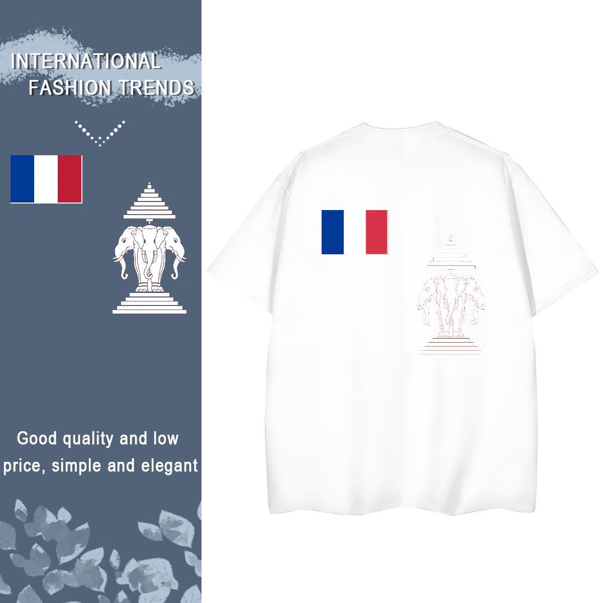 Designer T Shirt For Woman 230g Cotton Breathable Soft Outdoor elephant Women Tshirts Female DIY Printed Tees Shirts