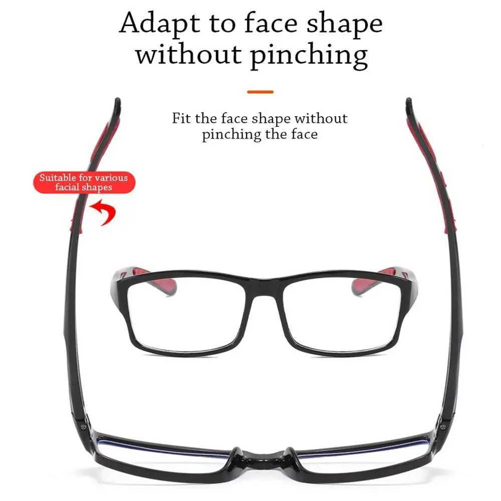Ultralight PC Frame Sports Reading Glasses Mens Blue Light Blocking Presbyterian Glasses Optical Reader Glasses W240906