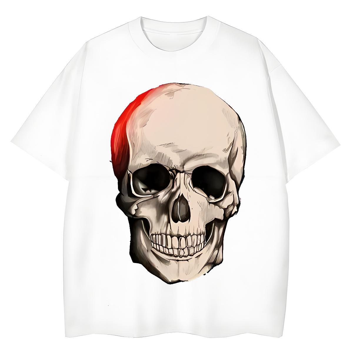 Custom T Shirt For Woman 230g Pure Cotton Breathable Short Sleeve Sport skull Womens Tshirts Wholesale Custom Printed Tees