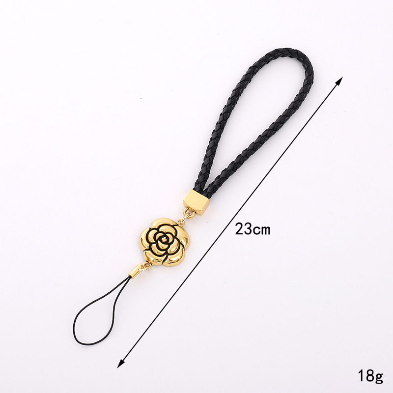 New Xiaoxiangfeng Plum Blossom Chain Flower Leather Weaving Phone Hanging Rope Small Gift