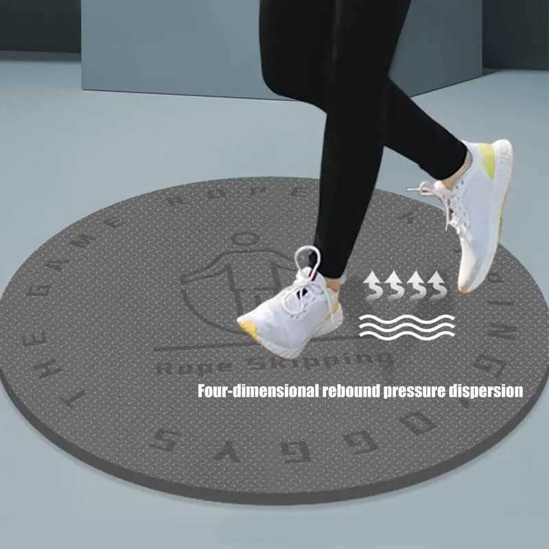 Anti slip mat skipping rope mat yoga mat 6MM/8MM home gym floor shock-absorbing fitness mat for indoor and outdoor floor skipping rope W240906