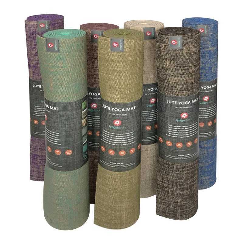 Natural Jute Yoga Mat 183 X 61 X 0.5cm Health and Environmental Protection Yoga Mat Wear resistant and Anti slip Fitness Mat W240906