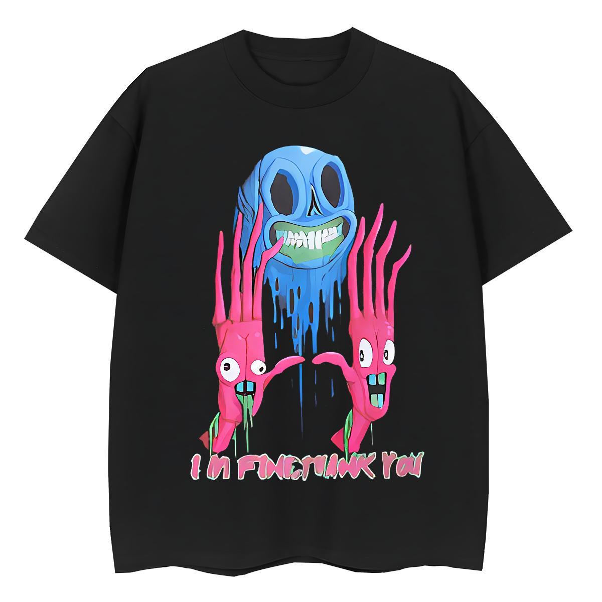 2024 T Shirt For Woman 230g 100% Cotton Breathable Short Sleeve Spring Summer skull Couples T Shirts Comfortable Black White Tees Shirts