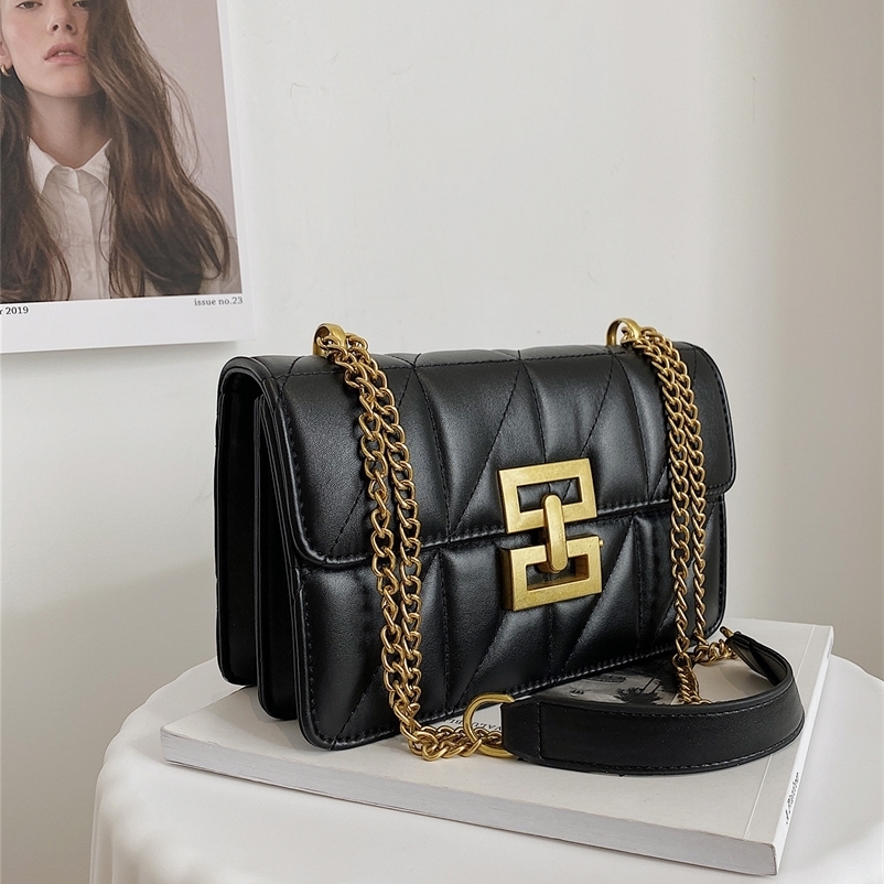 DiamondShaped Embossed Fashion Chain For Female s With One Shoulder Messenger Bag 240906