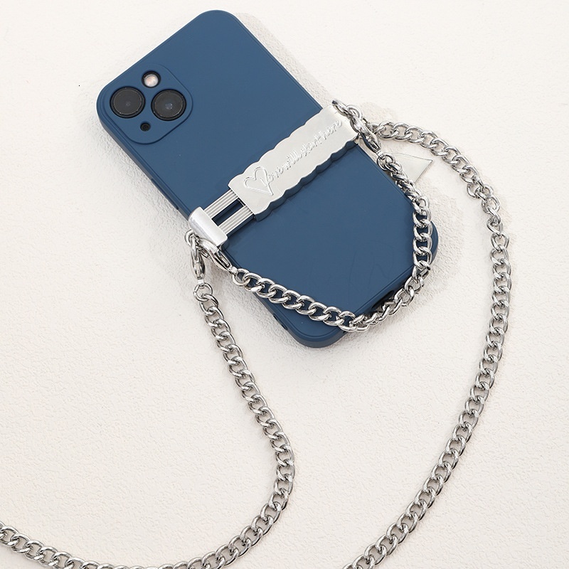 Metal clip with crossbody rope, backable high-end chain, phone case, neck hanging chain for men and women