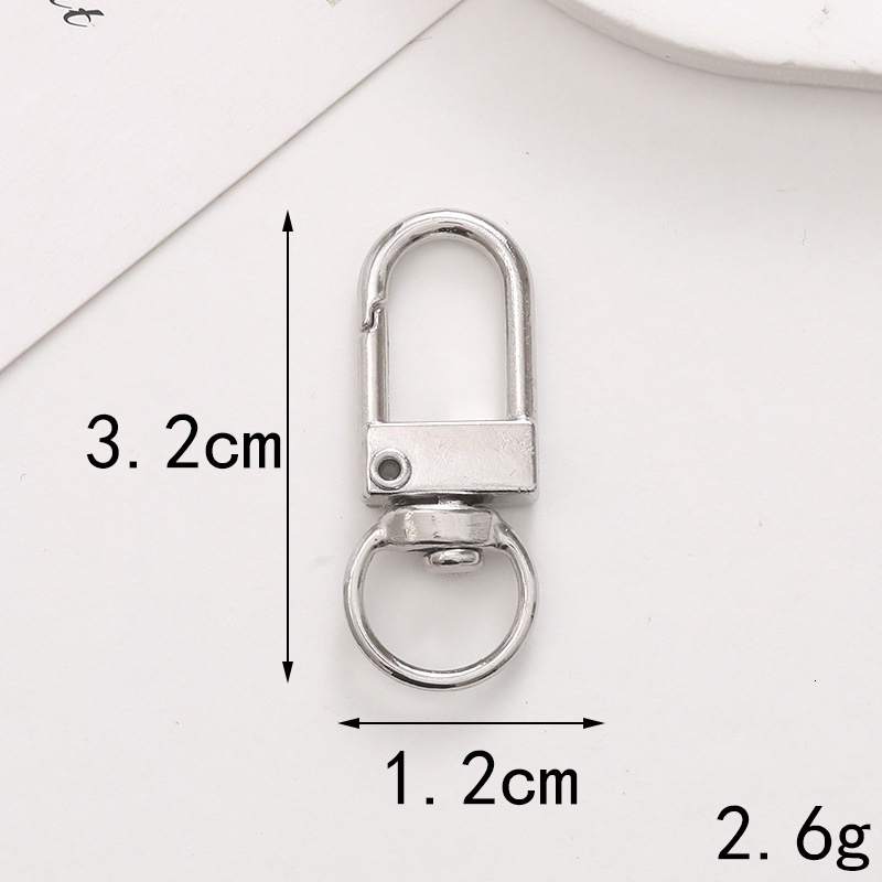 Yilian Jewelry Zinc Alloy Spring Ring Open Lobster Door Keychain Clothing Circle Love Plate Buckle Accessories