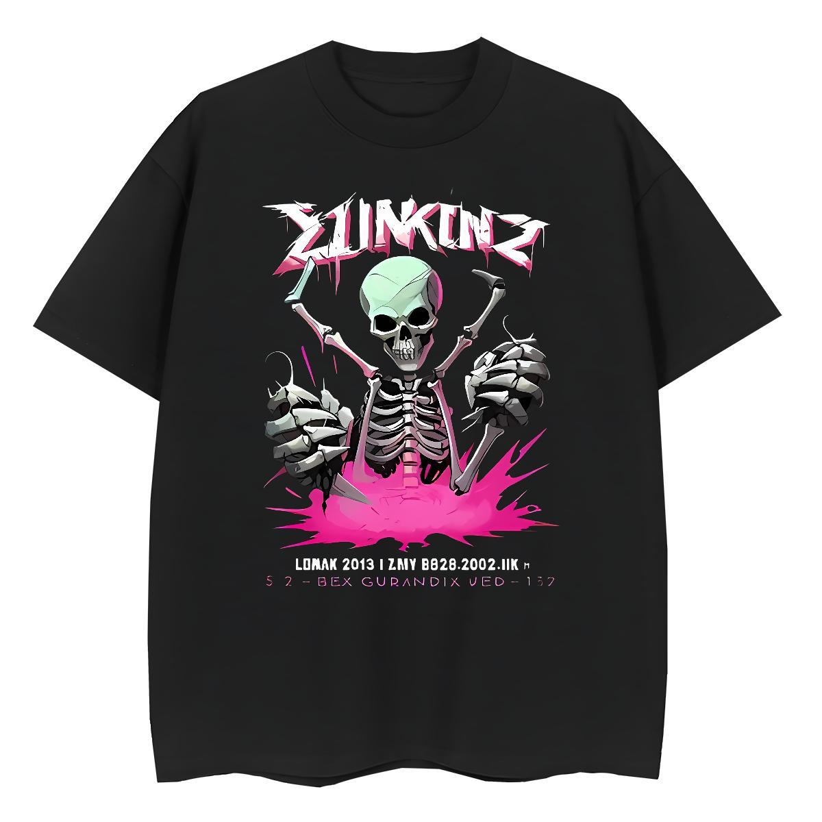 Fashion Woman T Shirts 100% Cotton 230g Breathable Sports Street Wear skull Lady T shirt Wholesale DIY Logo Clothes