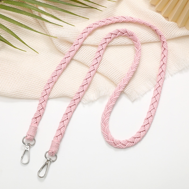Yilian's new Korean version hand woven rope crossbody phone case hanging pendant simple and versatile shoulder strap anti loss chain
