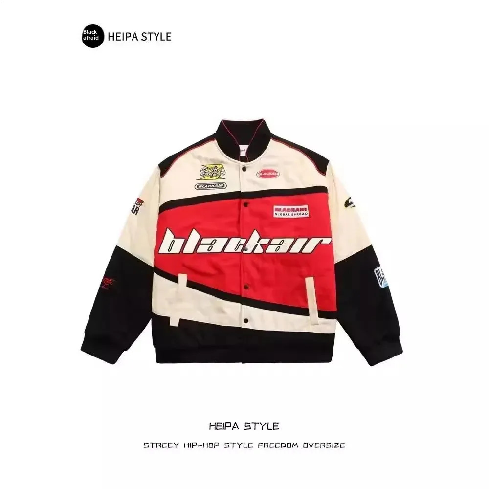 American style street racing jacket mens loose fitting baseball cap fashion thin regular material spring and autumn 240902