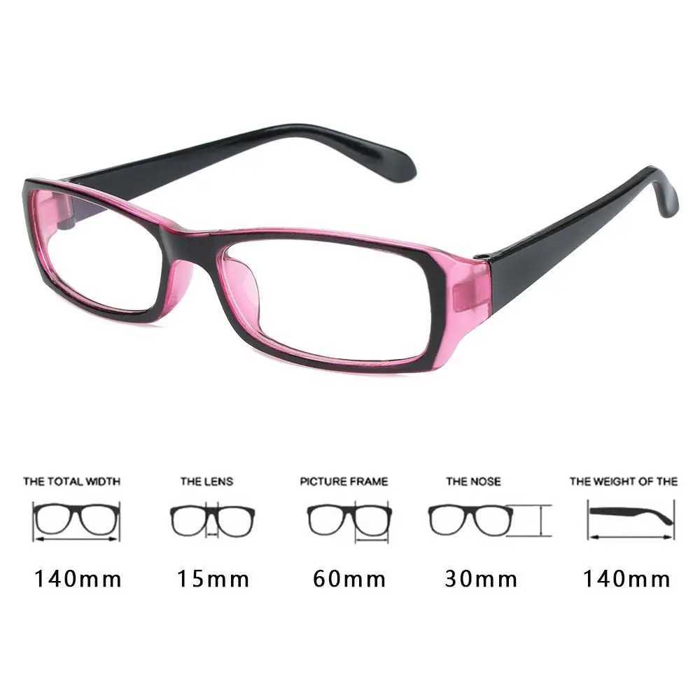 1 new retro anti blue light glasses black PC frame lens frame radiation protection glasses high-definition computer goggles W240906