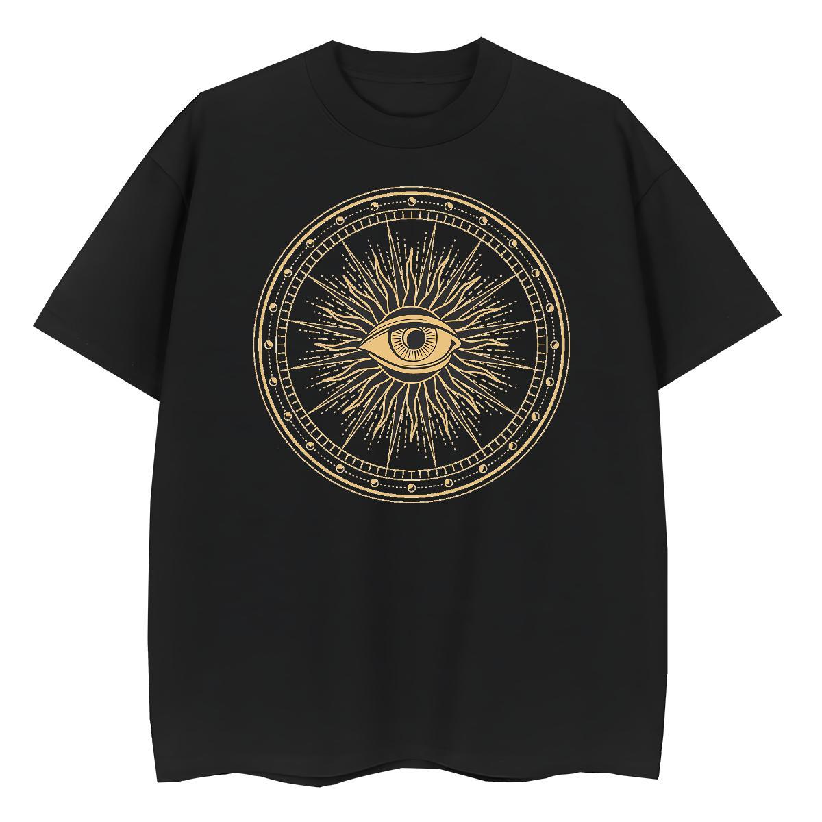 Designer Women T Shirts 230g Pure Cotton O-Neck Short Sleeve Casual Sport eyes Unisex Tshirts Brand Cartoon Print Clothes