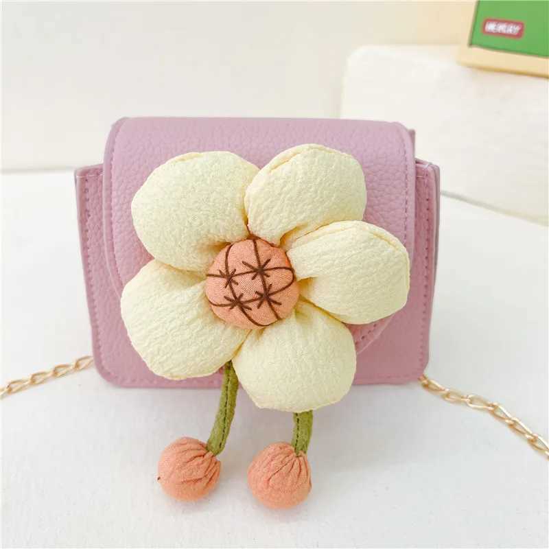 Childrens cross bag cute and fashionable butterfly chain bag flower mother childrens bag girl wallet and handbag Bolsas Para Mujeres W240906