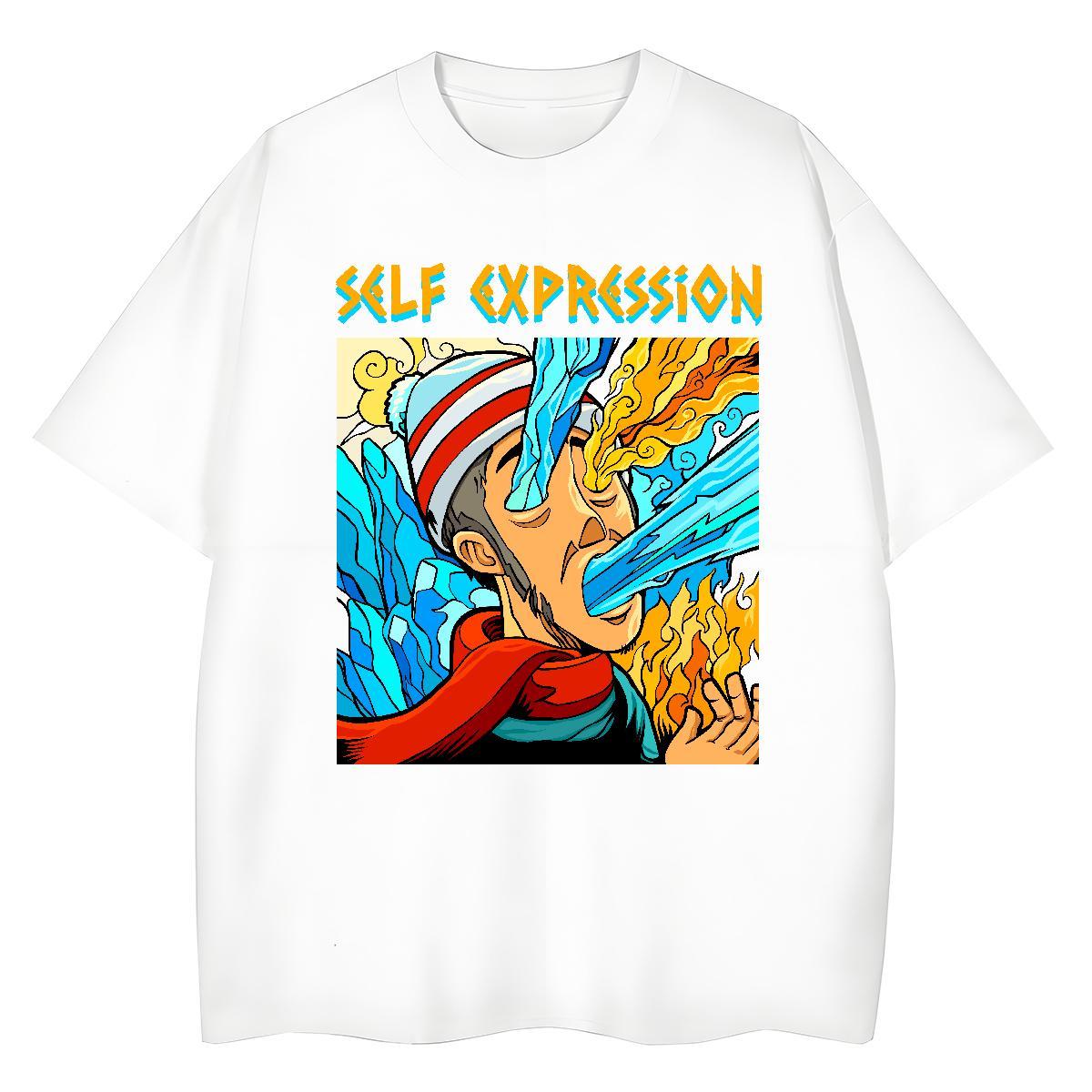New Arrival T-Shirts 230g Cotton Breathable Short Sleeve Casual Beach portrait Unisex Tshirts Soft Customized Print Top Shirts